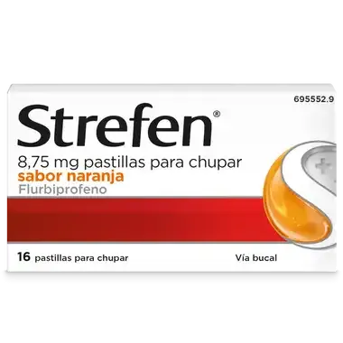 Strefen 8,75 mg Naranja sin azúcar (sacarosa)