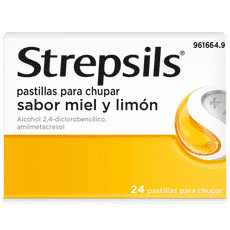 STREPSILS MIEL Y LIMÓN 24 PASTILLAS PARA CHUPAR